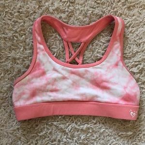 Justice Athletic Sports Bra Girls SZ 30 Pink